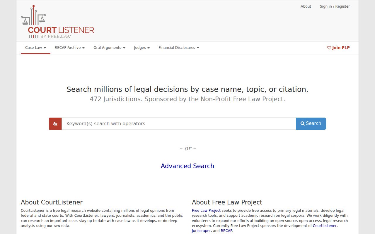 Loup County case lookup CourtListener RECAP federal docket archive